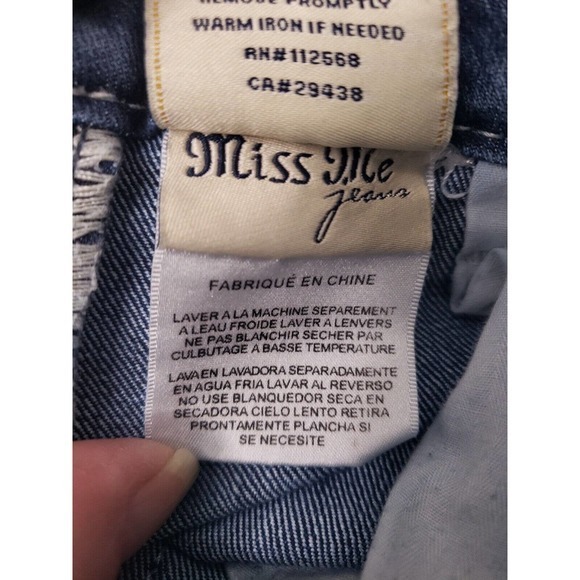 MISS ME Jeans SIZE‎ 27 Boot Cut JD1068B. Blue - Picture 10 of 16